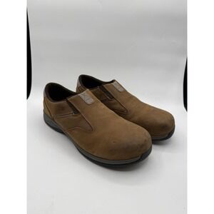 Red Wing 6705 SlipOn Brown Leather Non Slip Safety Shoes Composite Toe Mens 12 D